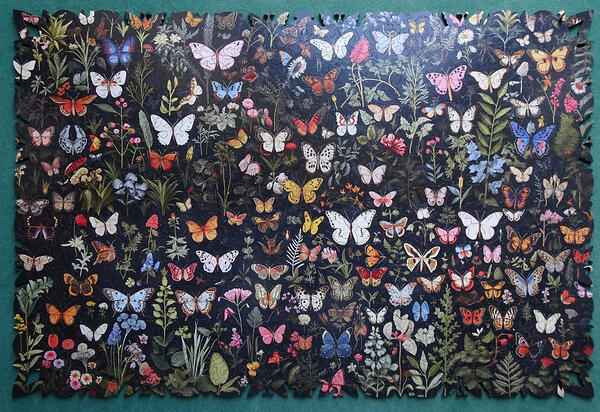 Reverse Pattern, 550pc 2-Sided Butterfly Cut