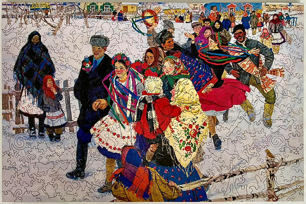 400pc Village Wedding Made With Love Cut