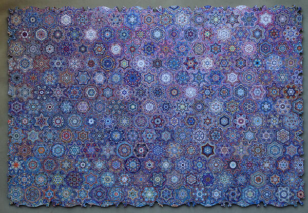 Reverse Pattern, 2-Sided Snowflake Cut.