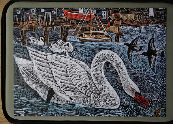 Southwold Swan by Angela Harding