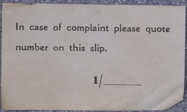 Check label