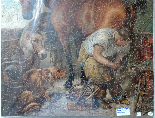 Detail John H Display jp1143 Shoeing The Bay Mare
