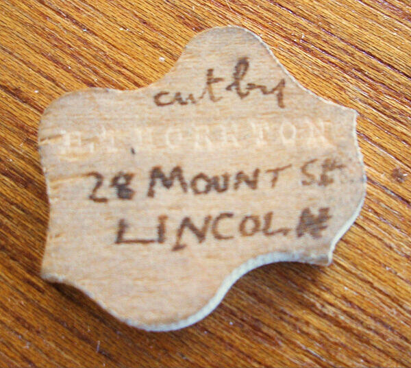 H Thornton 28 Mount St Lincoln Signature