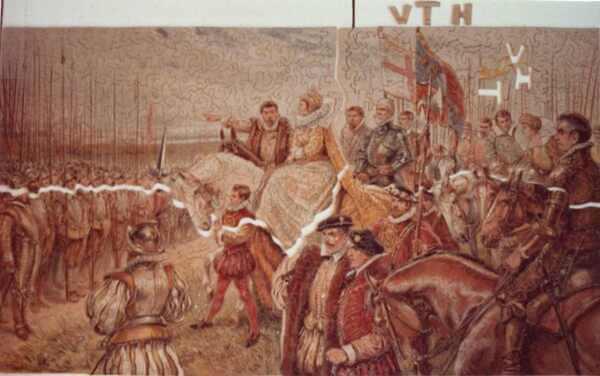 N0013-Maids of Kent-Queen Eliz Reviewing her Troops