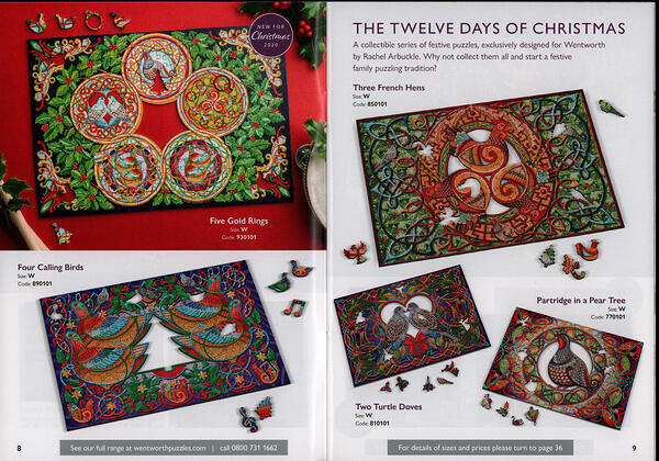 Whimsy Xmas20 Rachel Arbuckle 1-5, 12 Days of Christmas