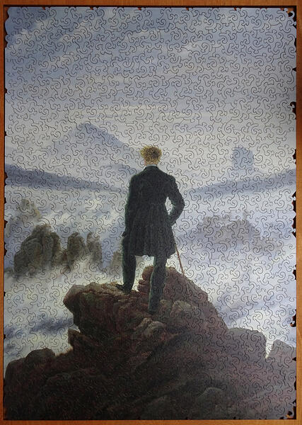 Gallery 528pc Extra Difficult, The Wanderer Above The Sea of Fog by Caspar David Friedrich