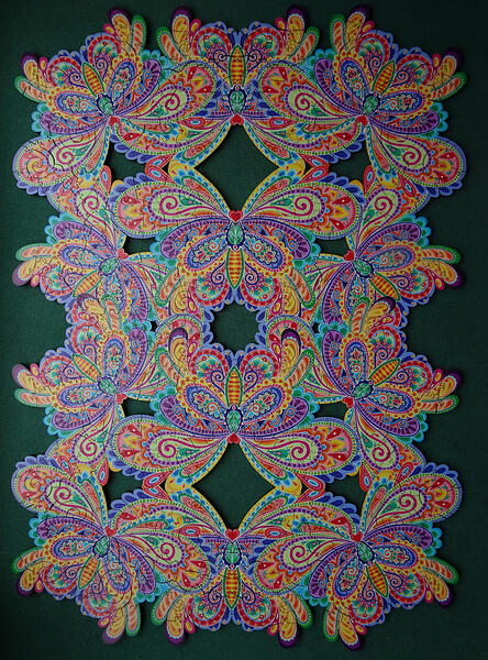 450pc Butterfly Botanica by Hello Angel, Dropouts