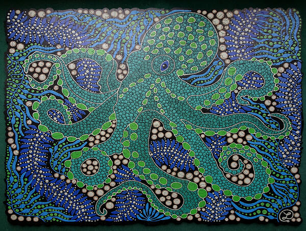 500pc Octopus Odyssey by Oxana Lazari