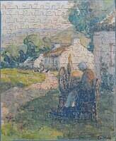 4290-Irish Spinning Wheel, An