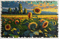 200pc Sunflower Field by Ihor Reshetnikov