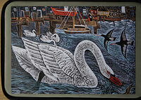 Southwold Swan by Angela Harding
