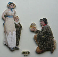 Line-Cut Figures, The Goldfish Seller