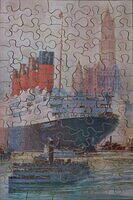 4. R.M.S. Aquitania at New York, (80 piece)
