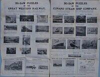 Cunard, GWR and general Jig-Saw Puzzles.