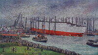 Launching of the Cunard White Star Liner R.M.S. Queen Mary, The