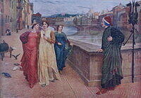 Dante & Beatrice in Florence.JPG