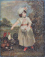 Girl Feeding Fowl