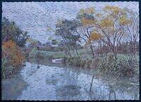 Gold of Kowhai Above the Stream's Smooth Water