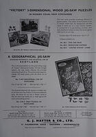 Victory Catalogue Page Undated Possibly 1965-7 3-Dimensional Puzzles Pictorial Map Scotland Industry