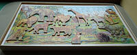 Victory T7 Children's Play Tray Jungle 100pc 15.5x9in Geoff R