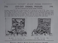 Victory c1937 Catalogue Pg2 Cut-Out with Stands 24x13in Farm-Yard & Jungle
