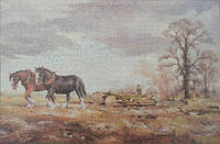 Wet and Windy (Country Scene)