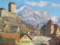 Sargans Castle (Mountains & Castle)