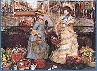 512. Two young Parisiennes in the Bird and Flower Market