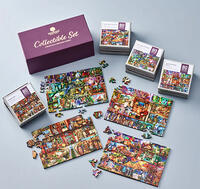 Wentworth Xmas24 Collectible Set 4x80pc World of Books by Aimee Stewart, Tessellation Cuts